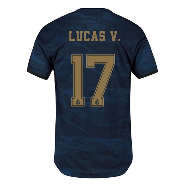 Camiseta Real Madrid NO.17 Lucas V. Segunda equipación 2019-2020 Azul